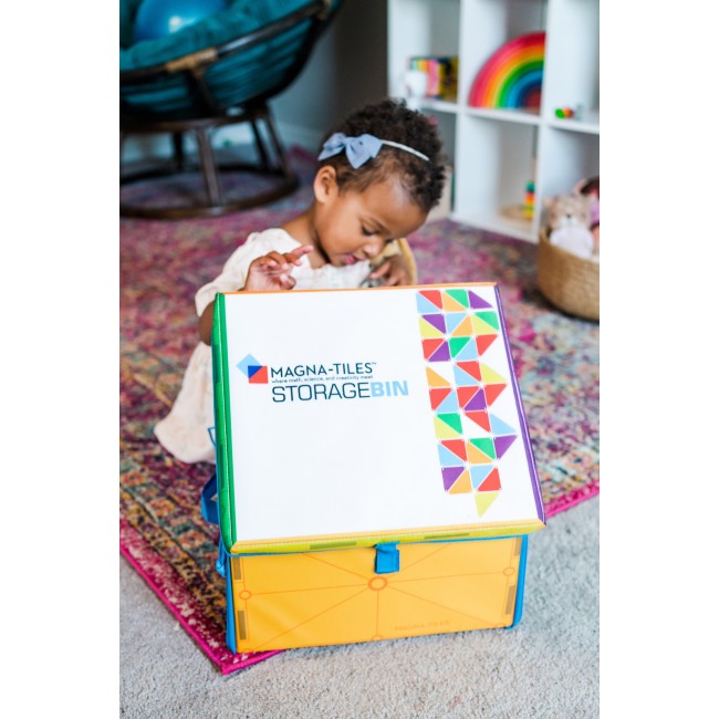 Skrzynia na klocki i Mata interaktywna 2 w 1 MAGNA-TILES