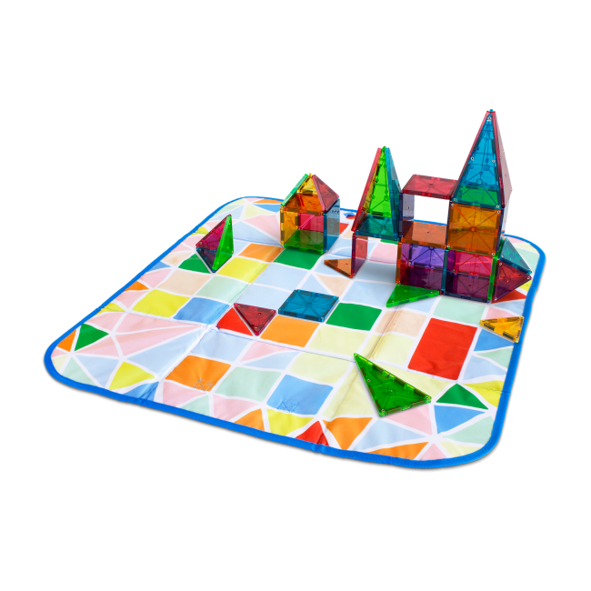 Skrzynia na klocki i Mata interaktywna 2 w 1 MAGNA-TILES