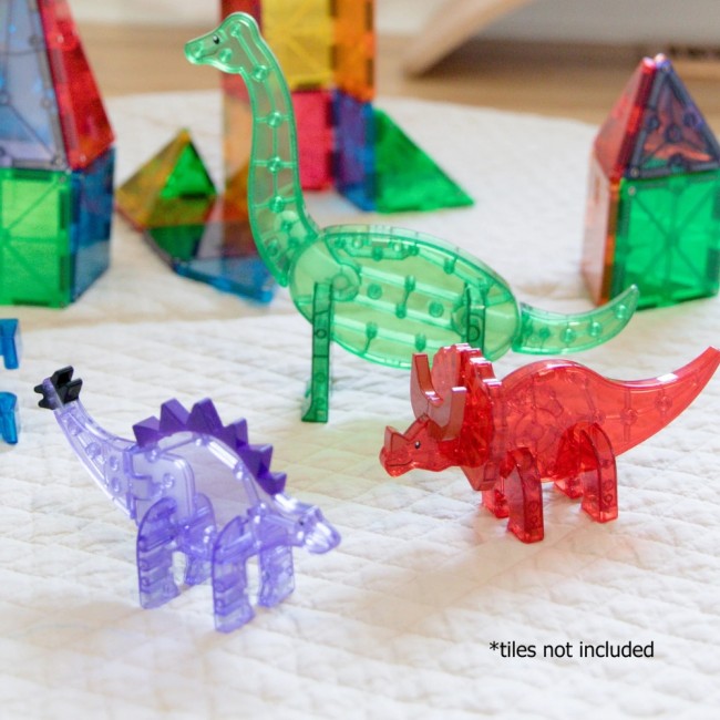 Klocki magnetyczne MAGNA-TILES - Zestaw Dino 5 el.