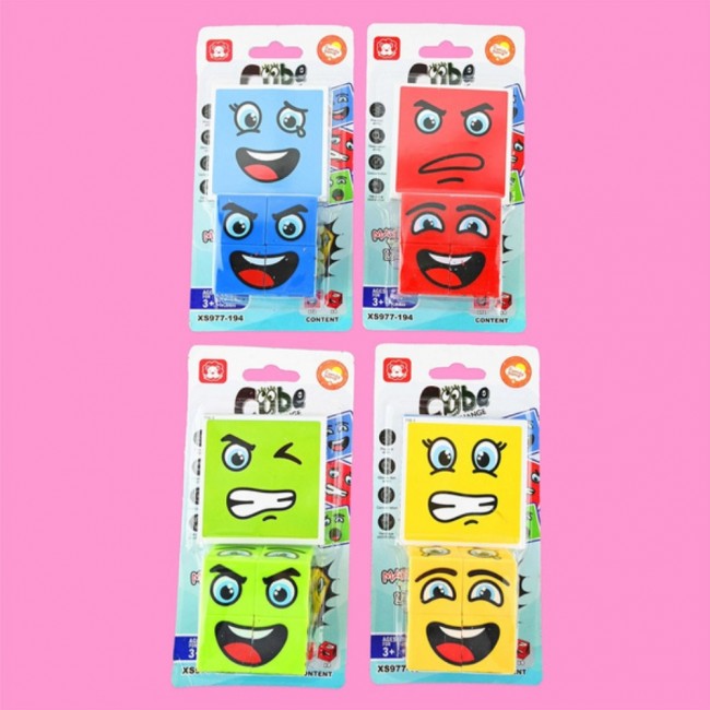 Gra Montessori kostki emotki - emocje z kartami pracy