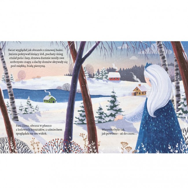 Książka "Pani zima i poszukiwanie zaginionego śniegu" Wydawnictwo Zielona Sowa