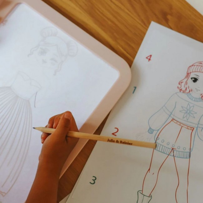 Podświetlany tablet do nauki pisania i rysowania Kidydraw Pro Kidywolf - Fashion