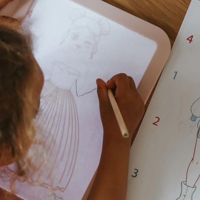 Podświetlany tablet do nauki pisania i rysowania Kidydraw Pro Kidywolf - Fashion