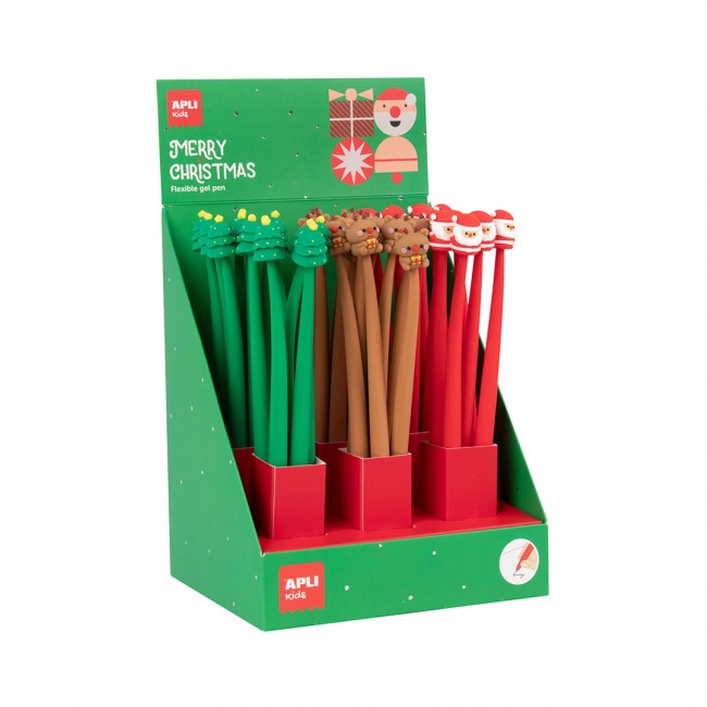 Świąteczny elastyczny długopis Apli Kids - Renifer