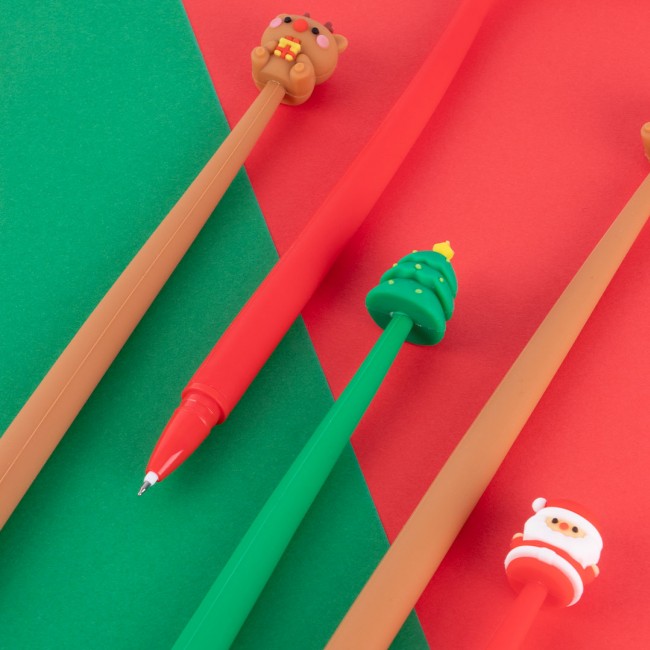 Świąteczny elastyczny długopis Apli Kids - Renifer