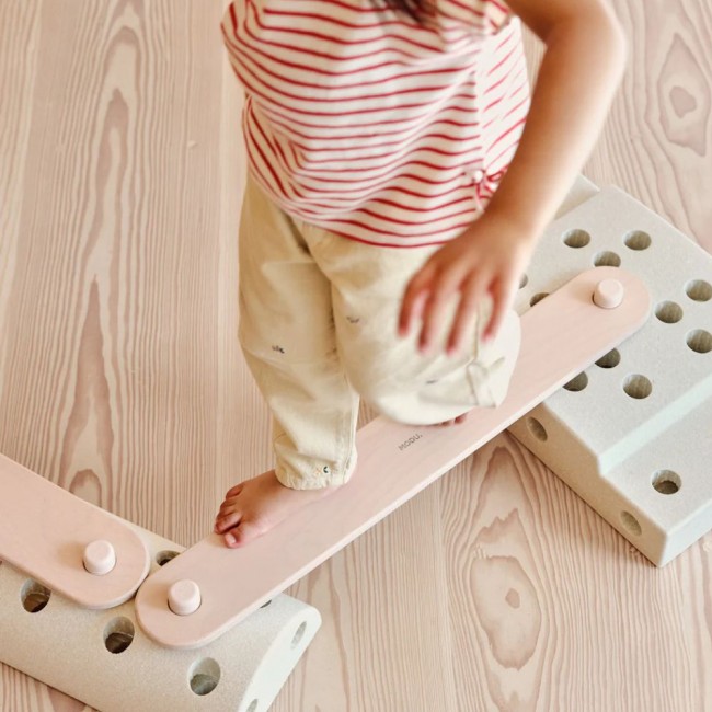 Deska balansująca MODU Beams - Soft Rose 2 szt.