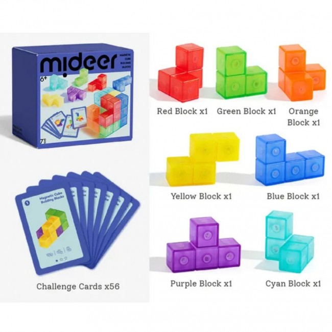 Gra konstrukcyjna kostka magnetyczna mideer