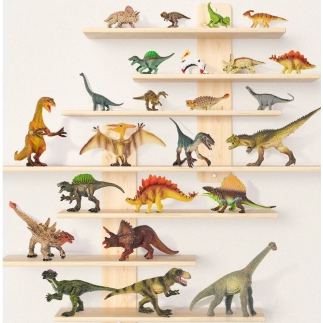 Zestaw 24 figurek dinozaurów w zestawie z przenośnym pudełkiem mideer