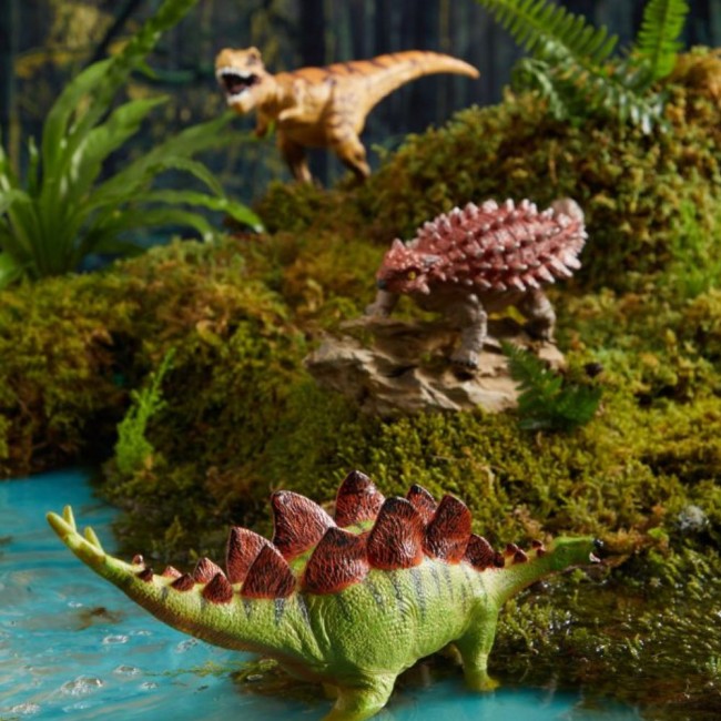 Zestaw 24 figurek dinozaurów w zestawie z przenośnym pudełkiem mideer