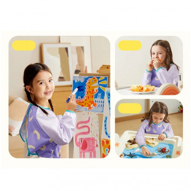 Wodoodporny fartuszek do malowania mideer - fioletowy