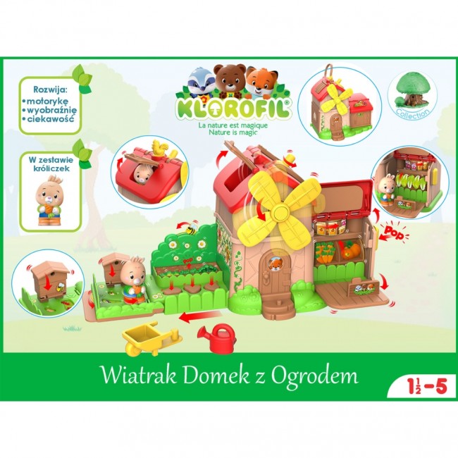 Wiatrak Domek z Ogrodem Klorofil