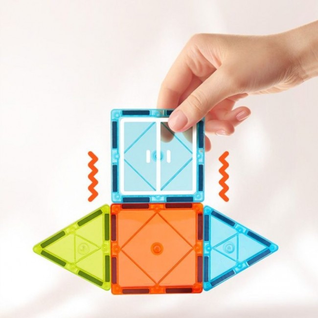 Klocki magnetyczne mideer - Mały architekt 36 el.