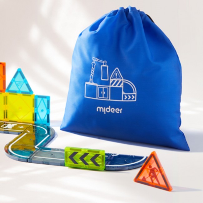 Klocki magnetyczne mideer - Mały architekt 36 el.