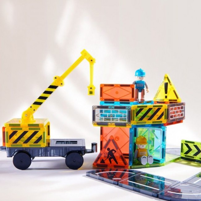 Klocki magnetyczne mideer - Mały architekt 36 el.