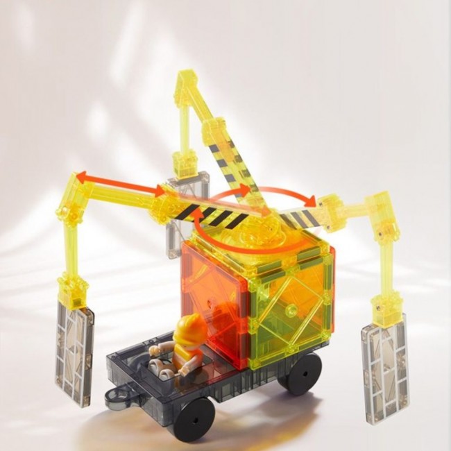 Klocki magnetyczne mideer - Mały architekt 36 el.