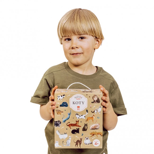 Puzzle rodzinne Puzzlove CzuCzu - Koty 60 el.