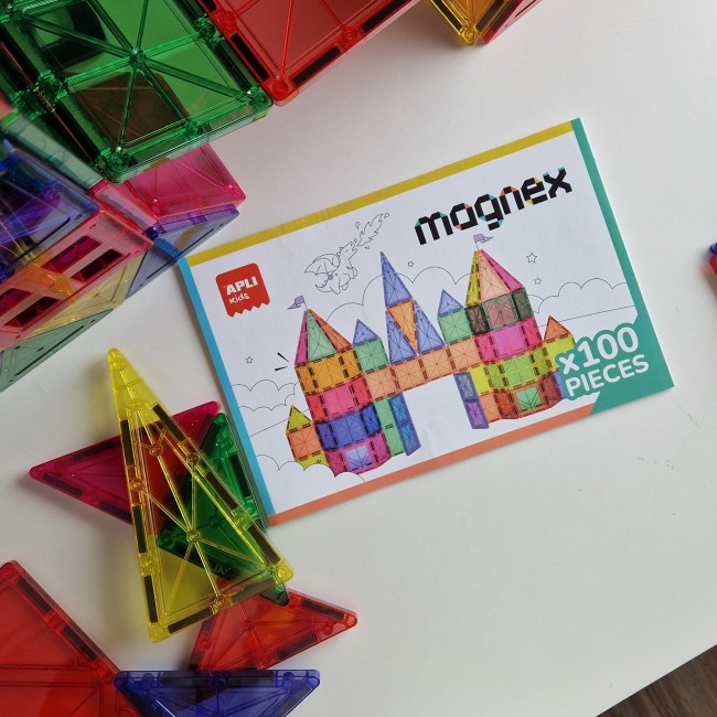 Klocki magnetyczne Magnex Apli Kids 100 el.