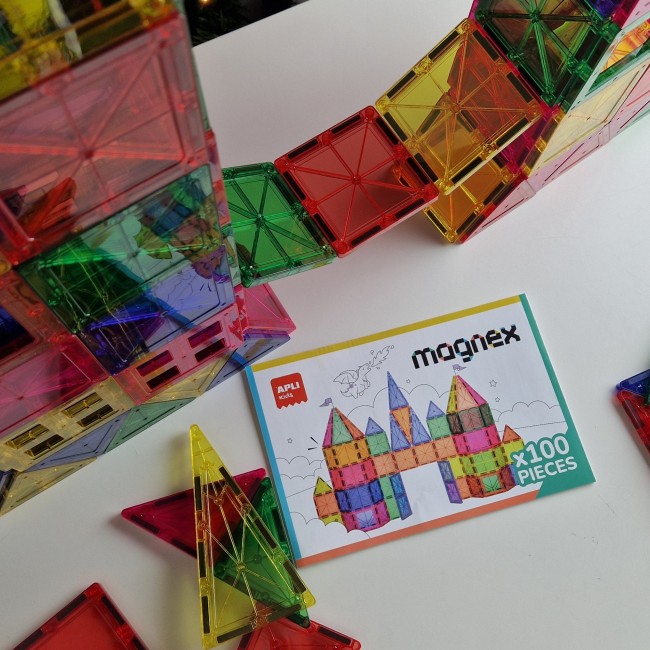 Klocki magnetyczne Magnex Apli Kids 100 el.