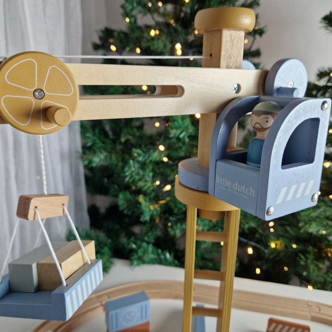 Dźwig budowlany z akcesoriami Little Dutch
