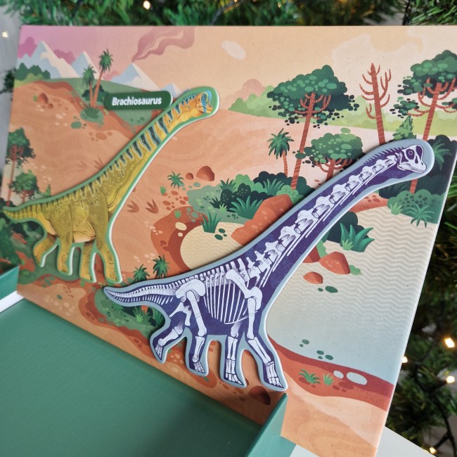 Magnetyczna układanka edukacyjna z kartami Apli Kids - Dino