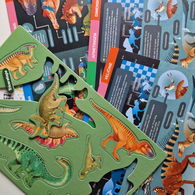 Magnetyczna układanka edukacyjna z kartami Apli Kids - Dino
