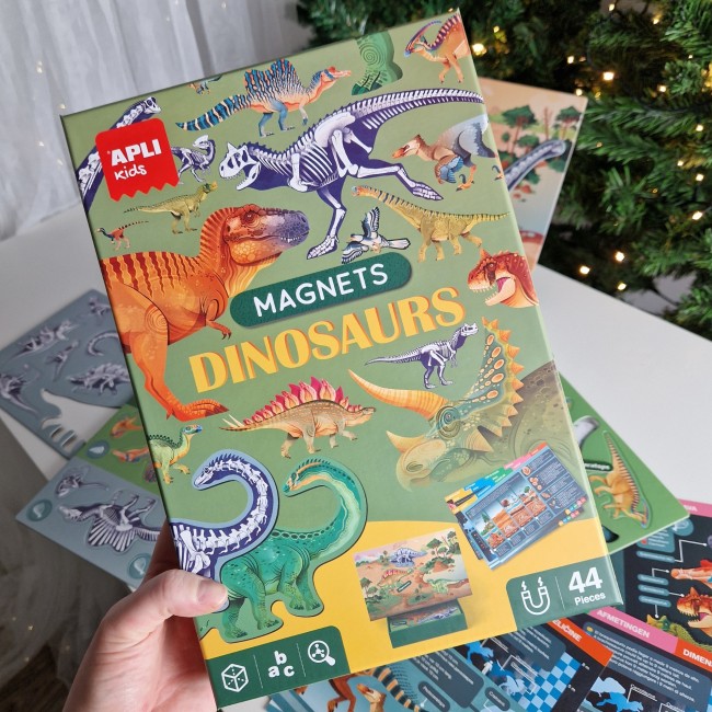 Magnetyczna układanka edukacyjna z kartami Apli Kids - Dino