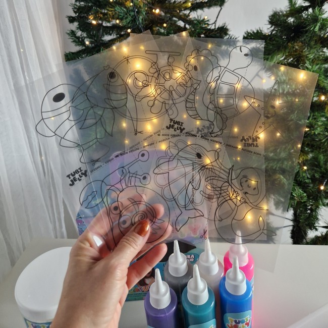 Zestaw Tubi Jelly TUBAN 6 kolorów + małe akwarium - Syrenka