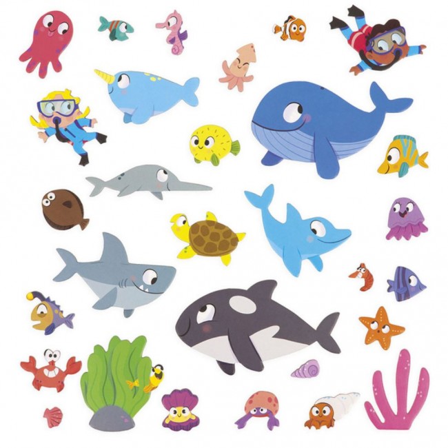 Magnetyczna układanka Magneti'stories Janod - Podwodny świat