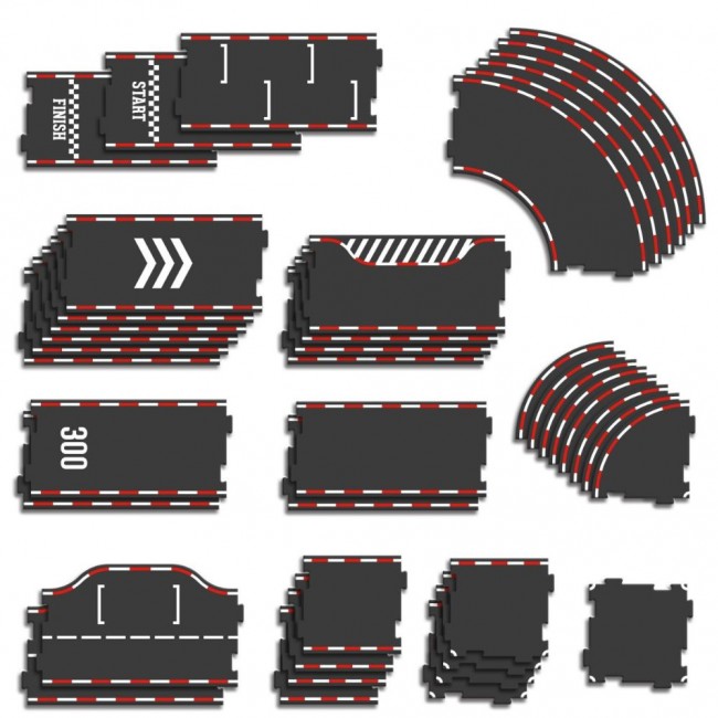 Tor samochodowy dwustronny z 2 autkami Vilac