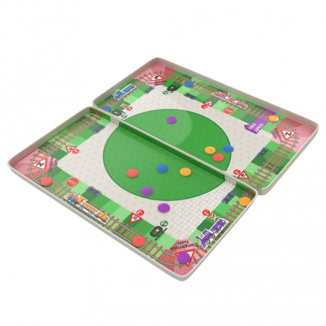 Podróżna gra magnetyczna The Purple Cow - Wyścig pociągów