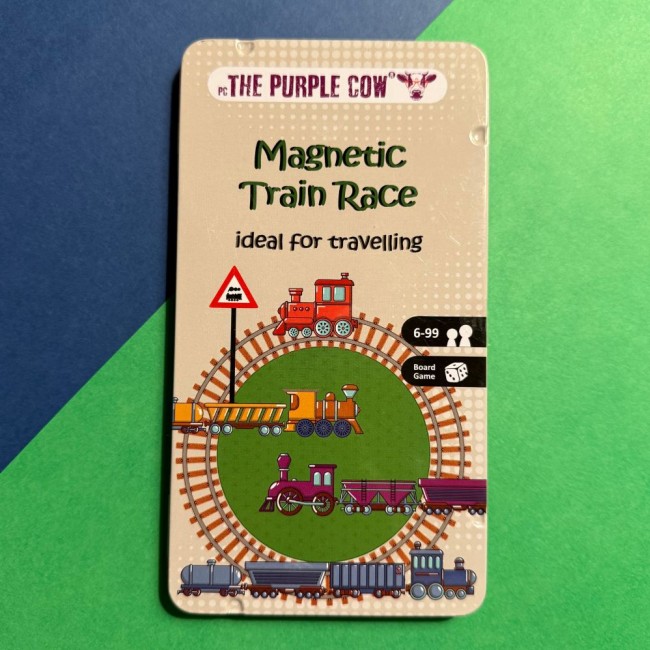Podróżna gra magnetyczna The Purple Cow - Wyścig pociągów