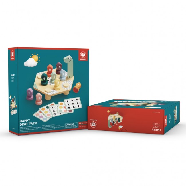 Gra do nauki kolorów i liczb TOPBRIGHT - Dino