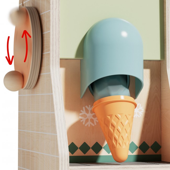 Zabawka edukacyjna duża lodziarnia TOPBRIGHT