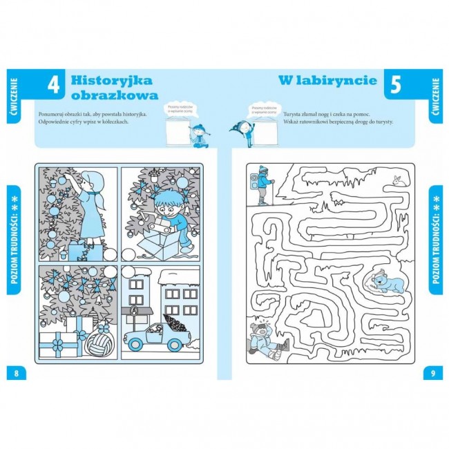 Książka "Zimowe łamigłówki. Łamigłówki mądrej główki" Wydawnictwo Siedmioróg
