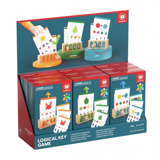 Edukacyjna logiczna gra karciana z kluczem TOPBRIGHT - poziom ekspert