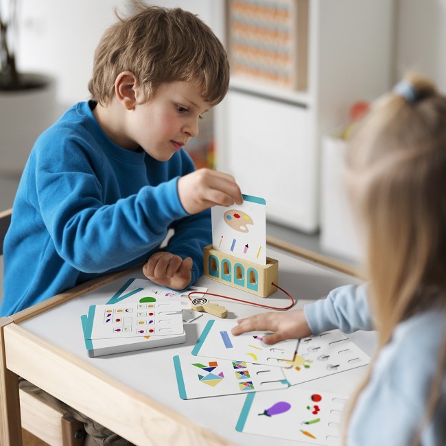 Edukacyjna logiczna gra karciana z kluczem TOPBRIGHT - poziom ekspert