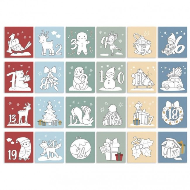 Kolorowanka Little Dutch - kalendarz adwentowy