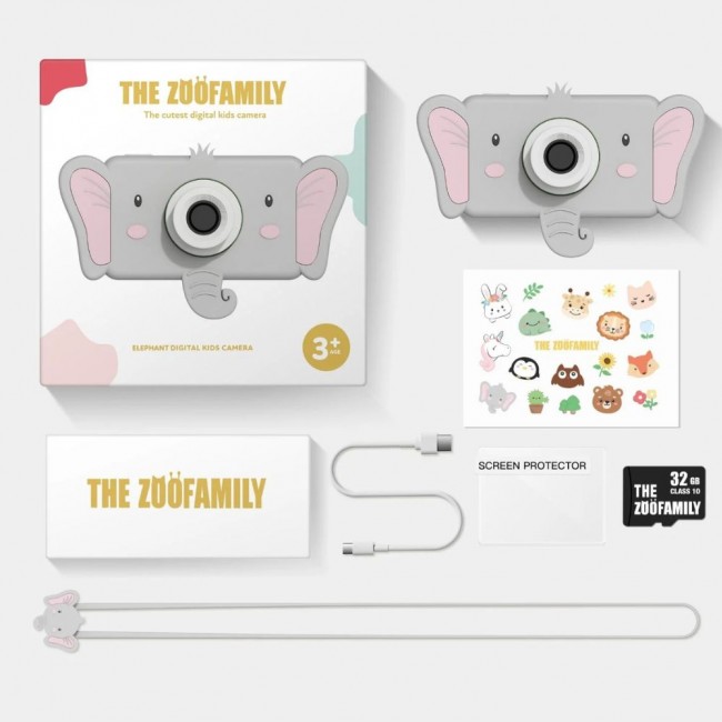Aparat cyfrowy dla dzieci The Zoofamily - Słoń