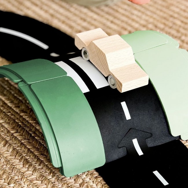 Zestaw konstrukcyjny tory Waytoplay Starter Set - Łuki 18 el.