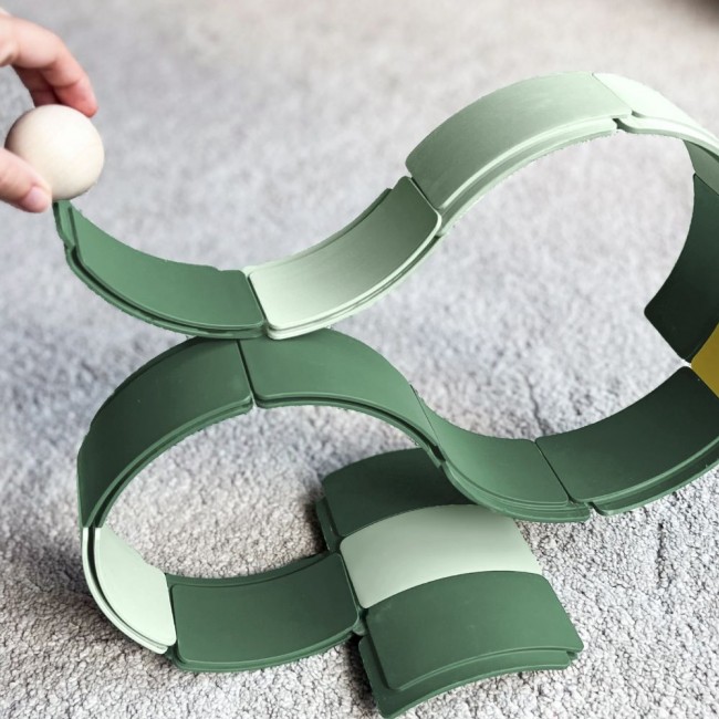 Zestaw konstrukcyjny tory Waytoplay Creator Set - Łuki 36 el.