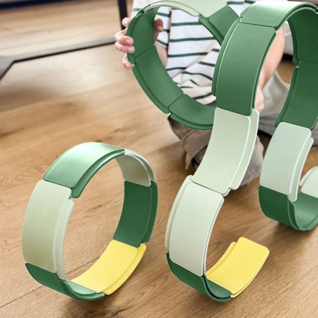 Zestaw konstrukcyjny tory Waytoplay Creator Set - Łuki 36 el.