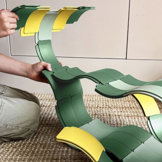 Zestaw konstrukcyjny tory Waytoplay Builder Set - Łuki 54 el.