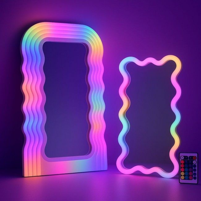 Świecące lustro tańczące w rytm muzyki LED Lalarma - małe