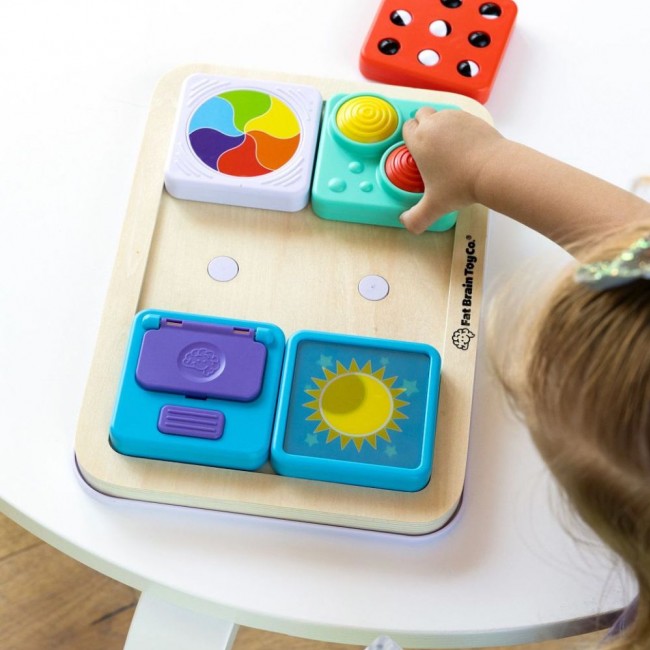 Sensoryczny kwadrat PlayTab - Tęczowe Kółeczko