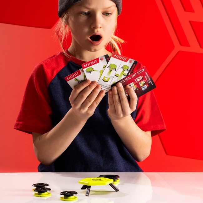 Gra zręcznościowa Fat Brain Toys - MagShuto Żółty Zestaw Startowy