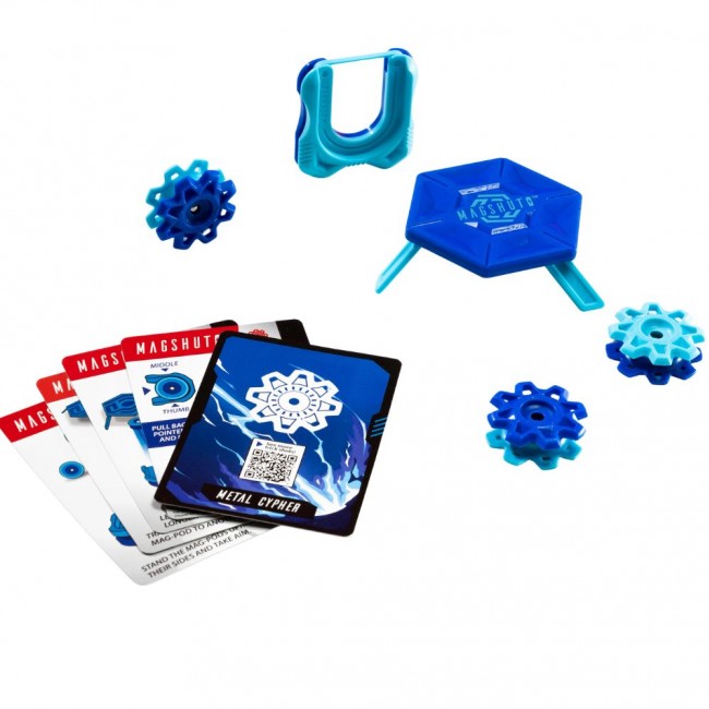 Gra zręcznościowa Fat Brain Toys - MagShuto Niebieski Zestaw Startowy