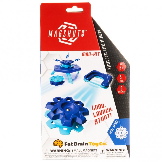 Gra zręcznościowa Fat Brain Toys - MagShuto Niebieski Zestaw Startowy