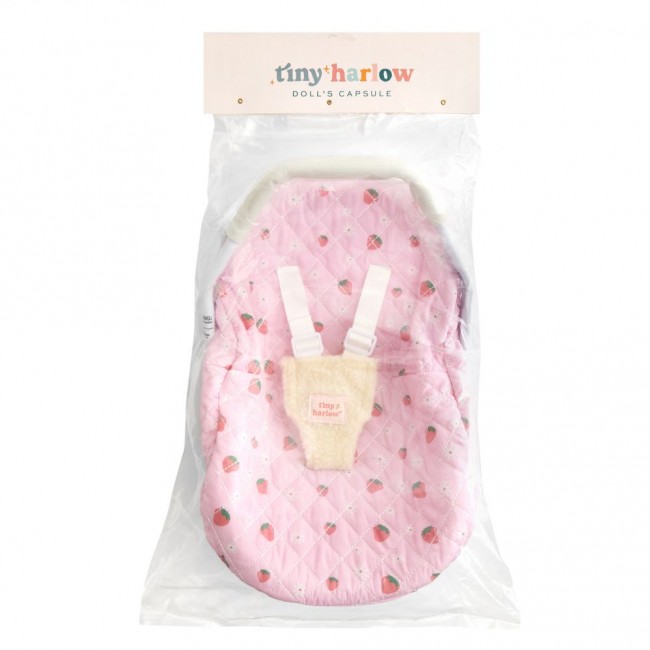 Fotelik samochodowy dla lalki Tiny Harlow - Strawberry