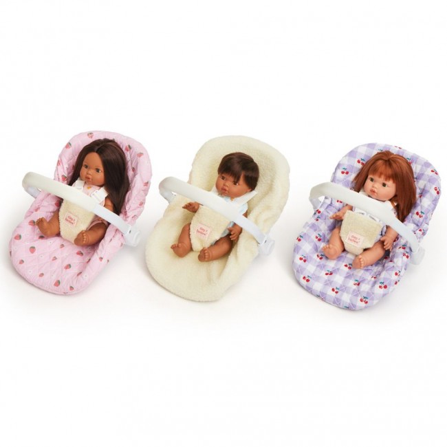 Fotelik samochodowy dla lalki Tiny Harlow - Strawberry