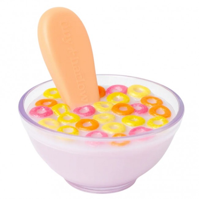 Magiczna miseczka Tiny Tummies z łyżeczką do karmienia lalek Tiny Harlow - Płatki śniadaniowe